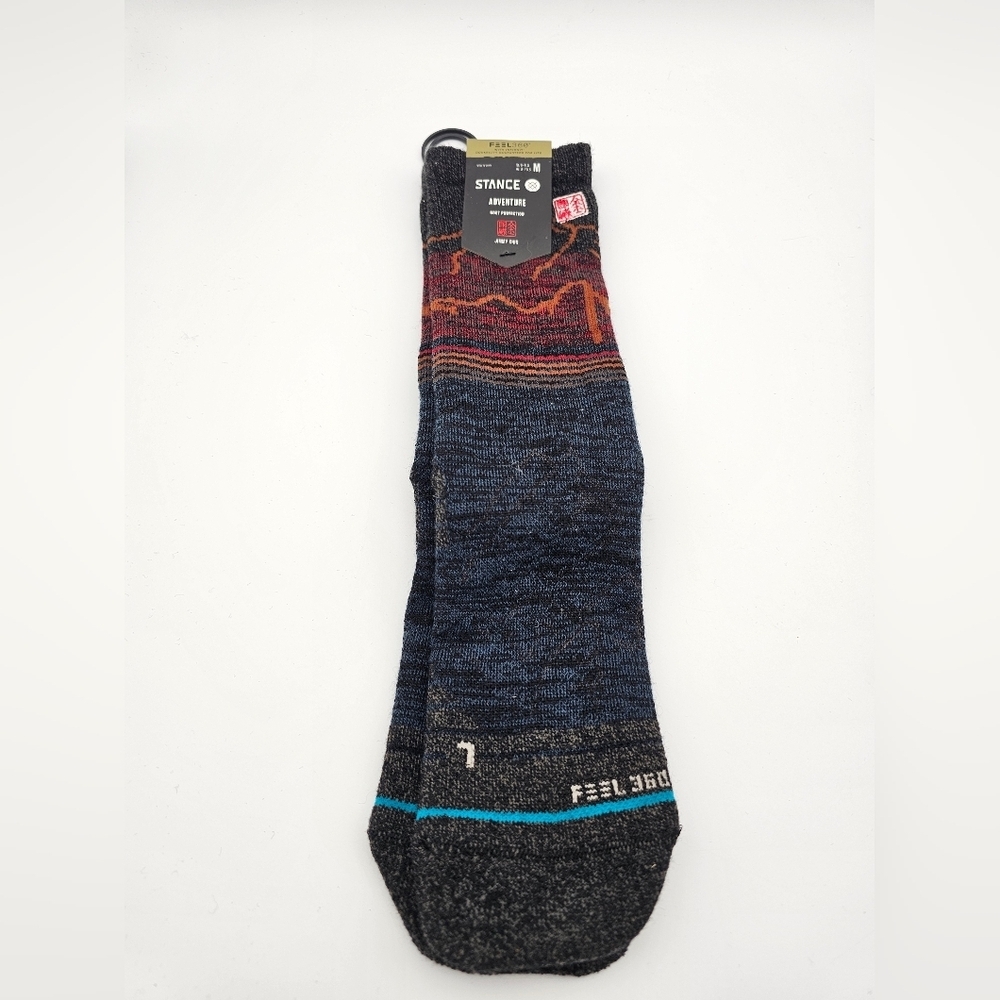 Stance Jimmy Chin Feel 360 GARHWAL Wool Blend Thick Crew Socks Mn's M NWT